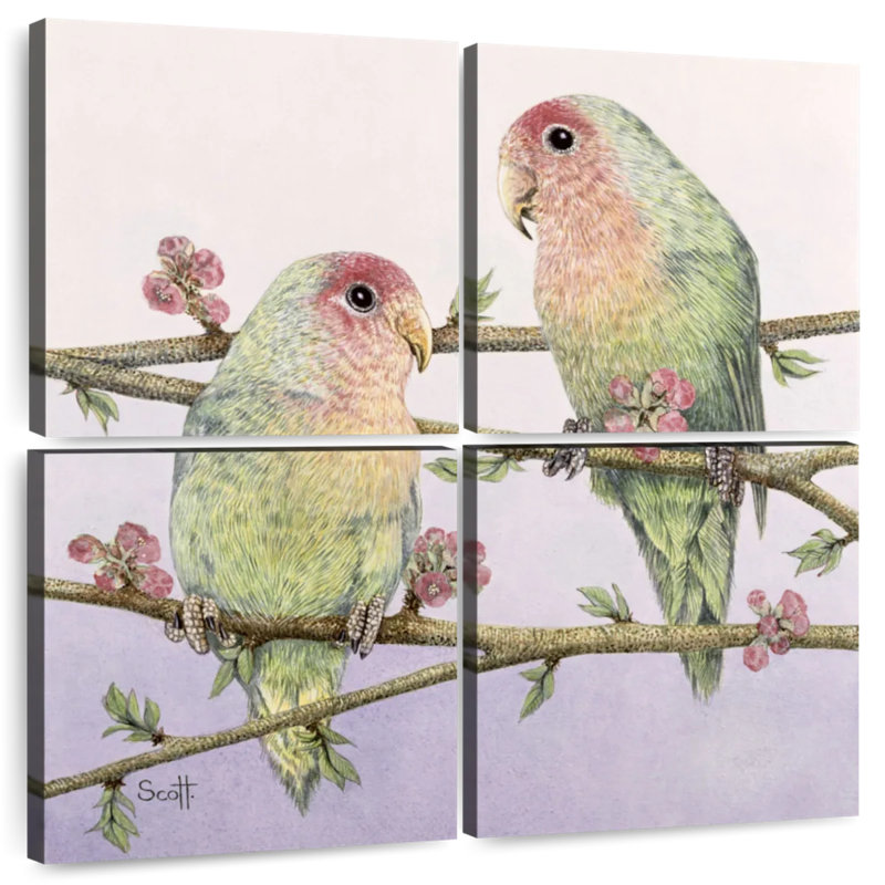 Brampt Love Birds, 50" H x 50" W