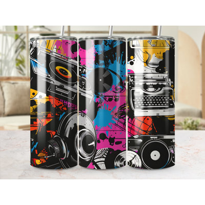 Choose Handmade Tumblers 591 mL Vacuum Insulated Stainless Steel (18/8) Travel Tumbler with Straw
