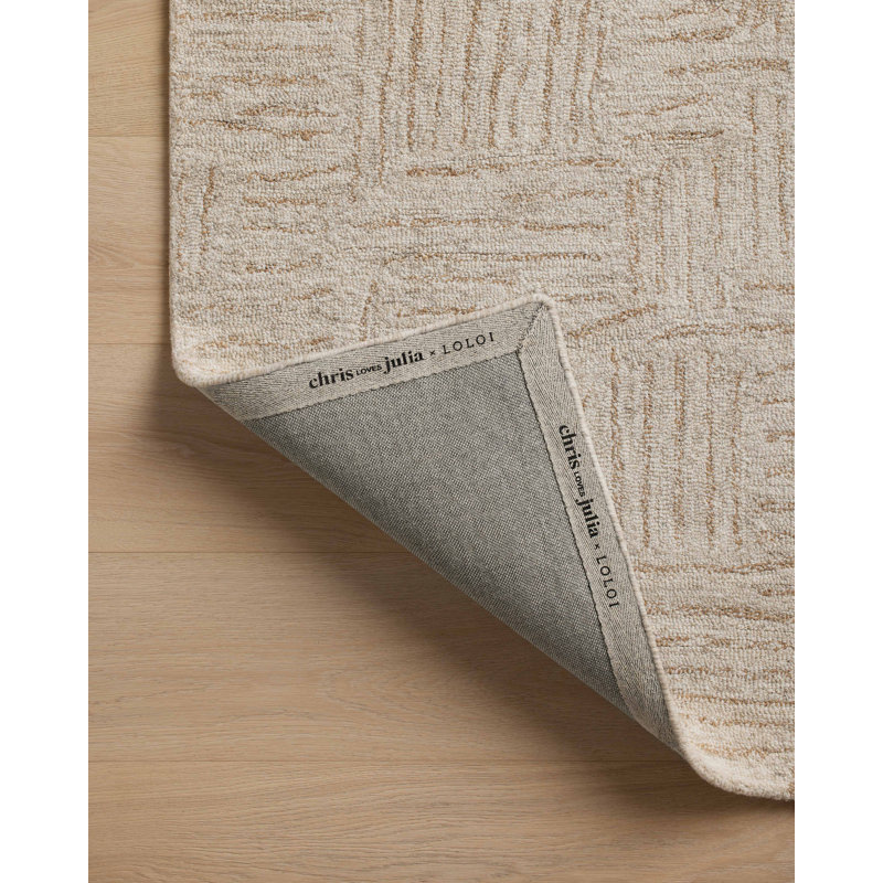 Polly Smoke and Sand Hand-Tufted Wool Area Rug 2'-3" x 3'-9"
