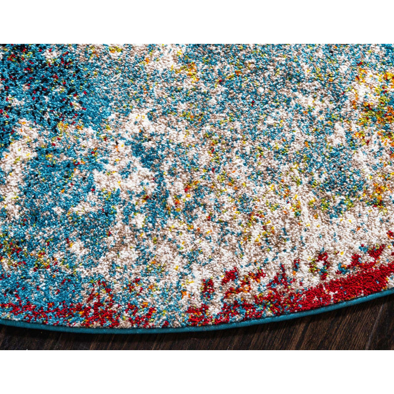Murawski Ikat Indoor Rug, Round 4'
