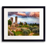 Towers Of San Gimignano Print by Harold Davis