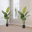 2 pièces plante artificielle avec base pour l'intérieur et l'extérieur