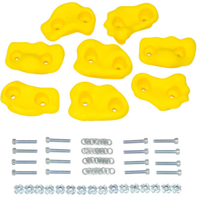 Ensemble de 8 petites roches texturées