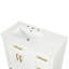 Meuble-lavabo 36 po avec comptoir, meuble-lavabo avec deux portes et trois tiroirs, bois massif, panneaux de fibres à densité moyenne, un paquet, blanc cassé