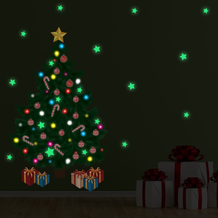 Christmas switch stickers Glow-in-the-dark Christmas tree