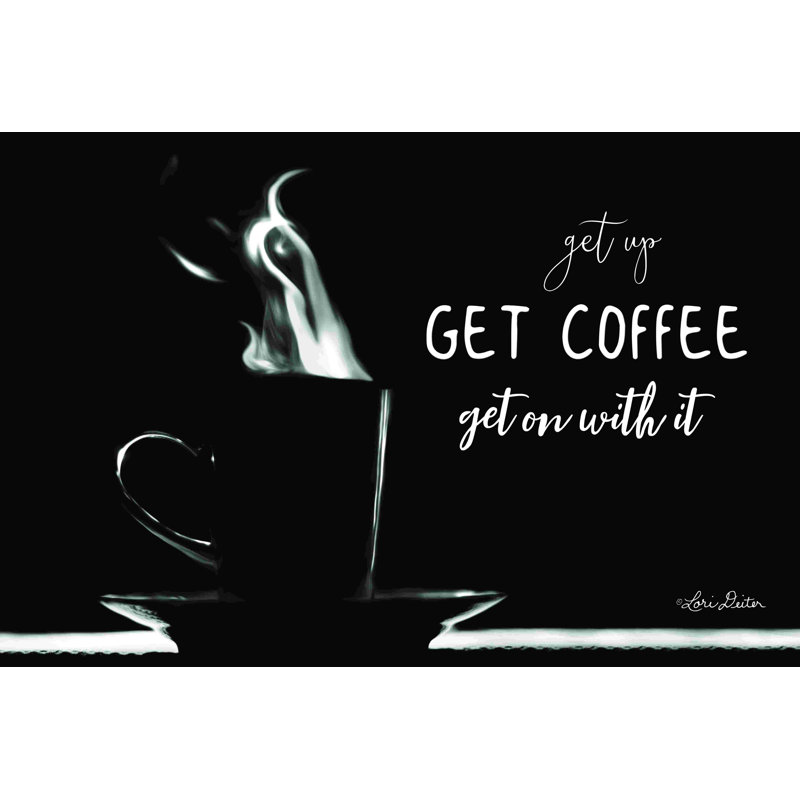 «Get Coffee» par Lori Deiter - photographie sur toile tendue, H 8 po x l 12 po