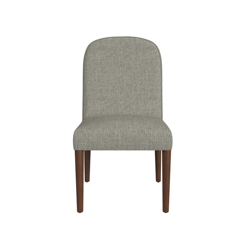 Chaise de salle à manger rembourrée Archaluys, Gris tissé