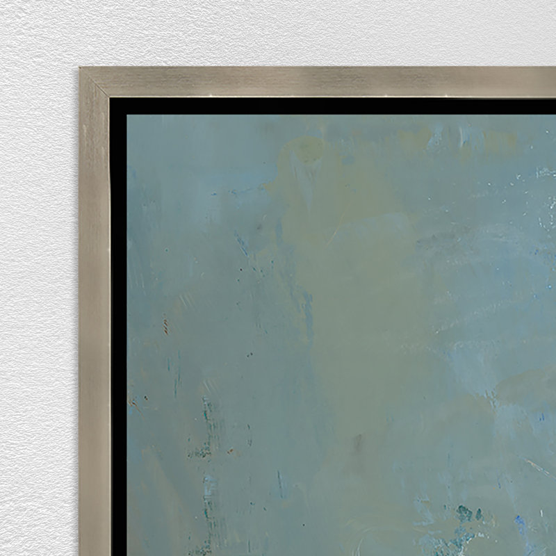 «Keep It to Yourself» par Susie Zol - peinture sur toile à cadre flottant, H 33,75 po x l 25,75 po, Image au pinceau gel