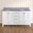 Amariani 61'' Double Bathroom Vanity with Carrara Marble Top-1871294735