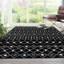 Tapis noir / blanc en polypropylène tissé à la machine Briehn-511081900