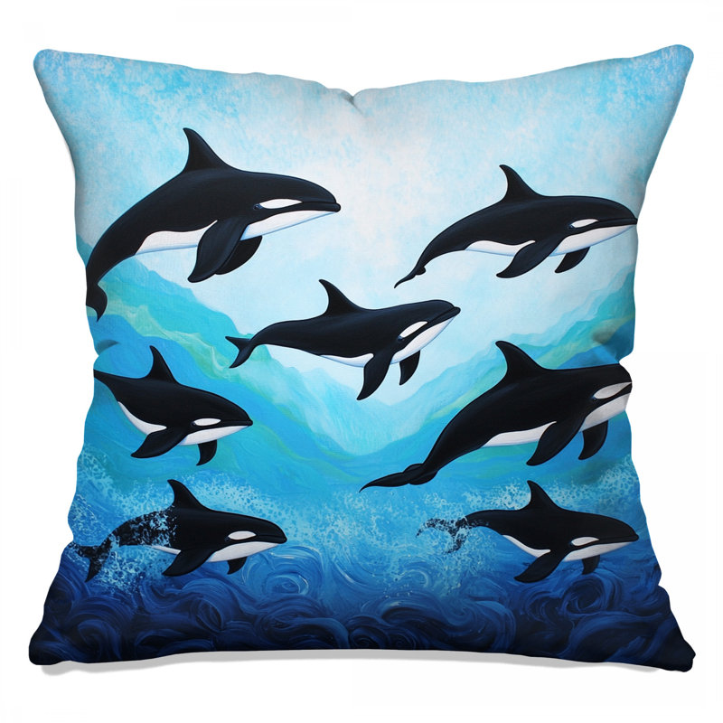 Coussin Orca, 16 po x 16 po