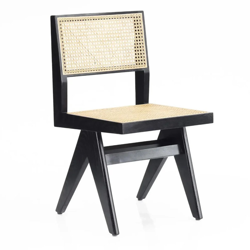 Chaise Cannuer Cane , Noir, noir, noir, noir