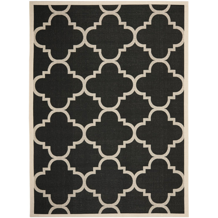 Joyner Geometric Hand Woven Indoor / Outdoor Area Rug