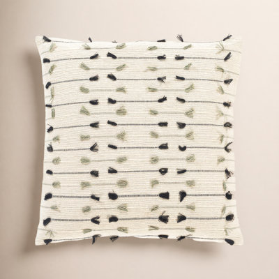 Santina Tassels Cotton Throw Pillow