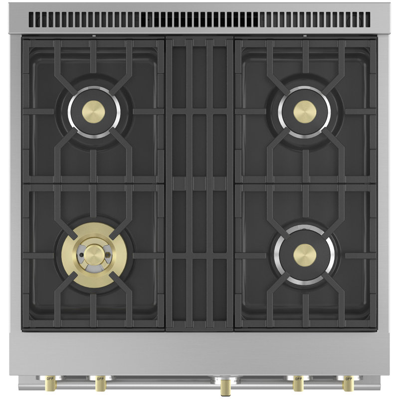 Monogram 30" Professional Range With 4 Burners, Dual Fuel, 5.3 cu ft