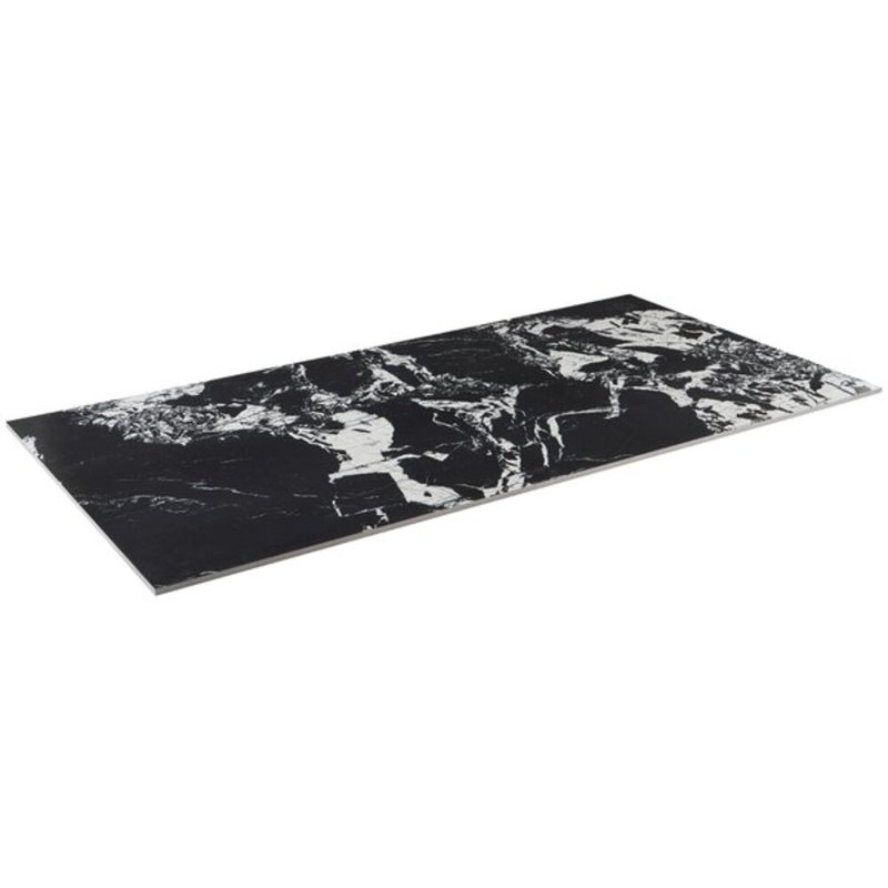 Tilebarxl Valiant Black Antique 30X60 Polished Porcelain Tile