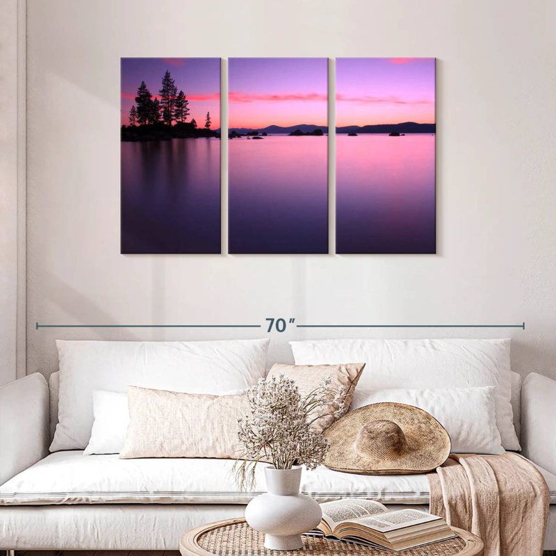 Alvord Dusky Lake Tahoe, H 28 po x l 45 po