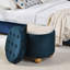 Rond - Flanelle: multifonctionnel avec option de rangement et de dessus pour le salon Multifonctionnel: flanelle, espace, couvercle de table-108410052