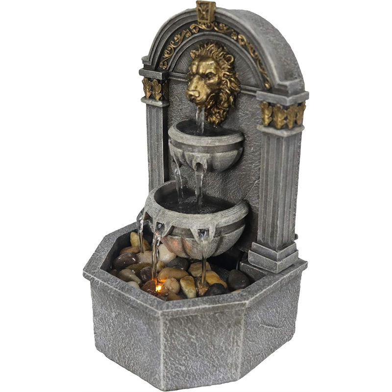 Fontaine tête de lion