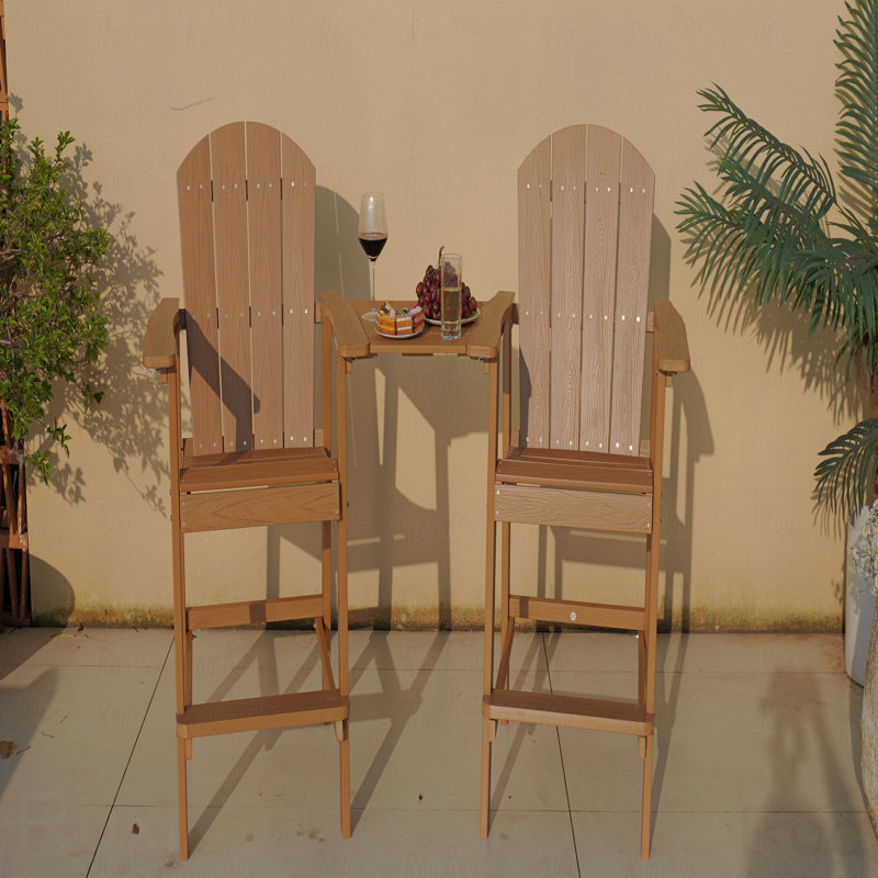 Outdoor Patio Lounge Chair, Made Of Sturdy HIPS Material, Equipped With 304 Stainless Steel Accessories, Brown