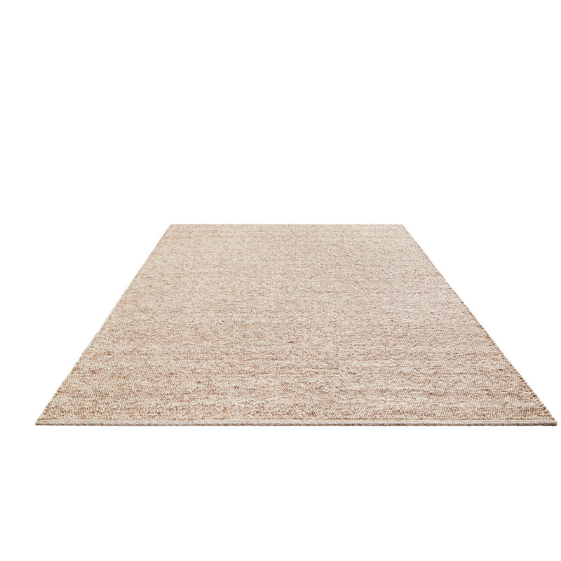 Dekyra Solid Colour Wool Hand Woven Area Rug, Rectangle 200 x 300cm