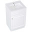 Meuble-lavabo de 20 po avec lavabo, meuble-lavabo avec tablette de porte et tablette réglable-1897008241