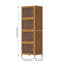 126cm H x 43cm W Bamboo / Rattan Standard Bookcase