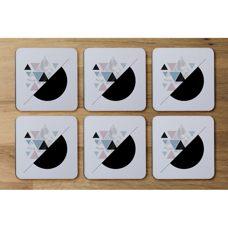 Square 6 Piece Coaster Set
