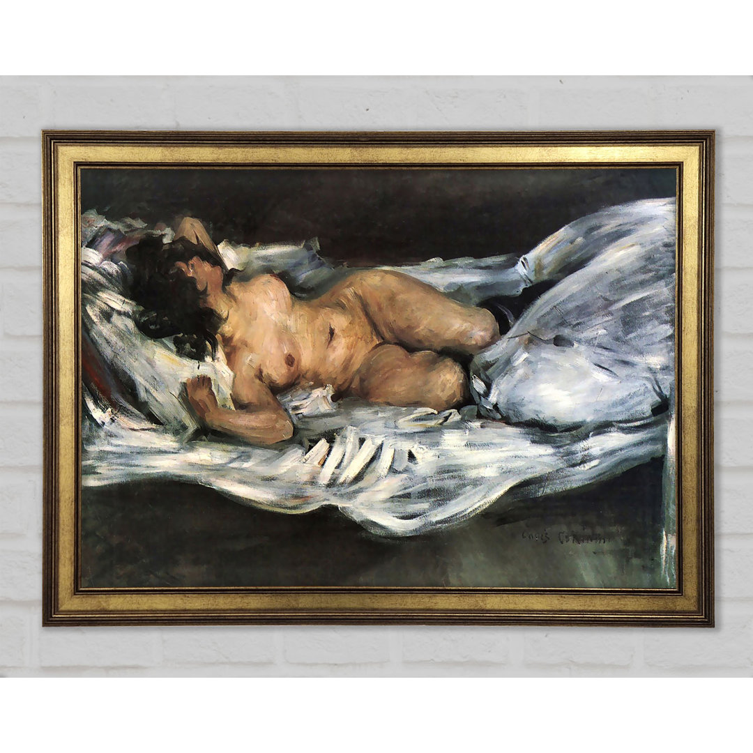 Gerahmtes Leinwandbild Nude von Lovis Corinth