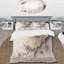 Ensemble de housse de couette en microfibre / polyester rose et prune cerisier en fleurs-408751088