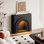 Foyer décoratif haut de gamme de style français avec éclairage à DEL et armoire de rangement