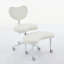 Chaise de bureau avec tabouret réglable-1376016396