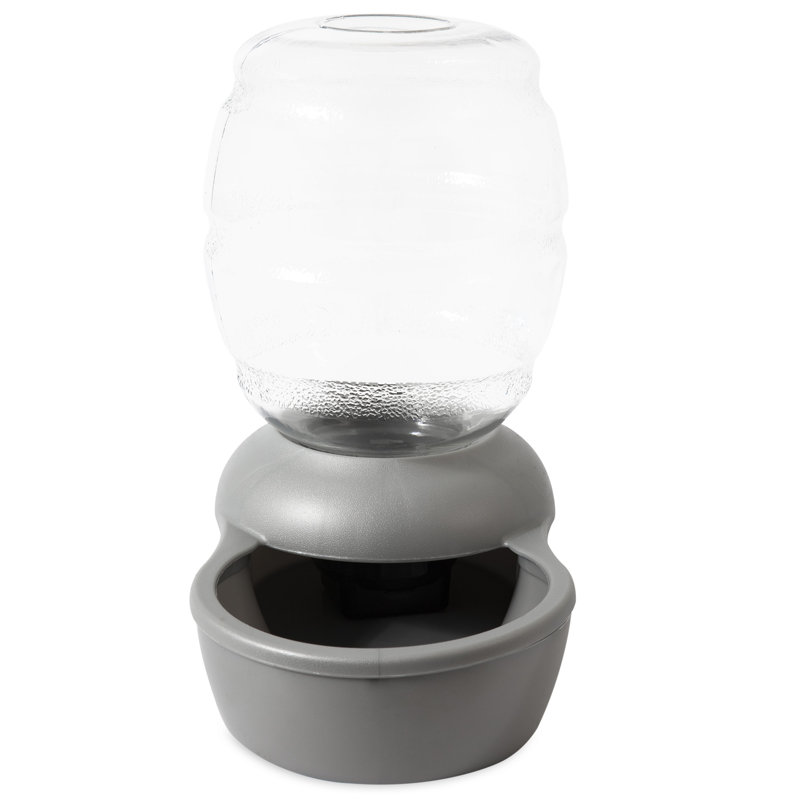 Remplacez le plat d'eau automatique, Moyen (16 tasses / 128 oz liq), Argent