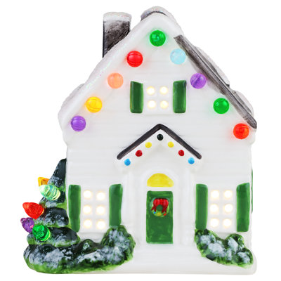 4.6" Nostalgic Ceramic Village House