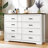 Astred 8-Drawer 54.13" W Manufactured Wood Double Dresser