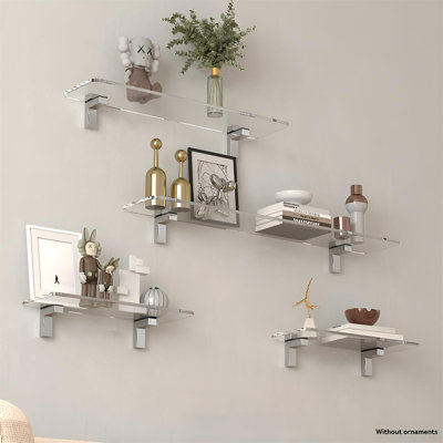 Floating Acrylic Wall Shelf