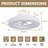 17’’ RGB LED Ceiling Fan With Light, Remote Control, Dimmable 3 Color Temperature, Flush Mount Fan Light For Bedroom Living Room-801567385