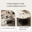Table basse ronde en marbre clair-107425032