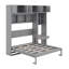 Grande armoire murale grand lit escamotable avec tablettes et tiroir-839692087