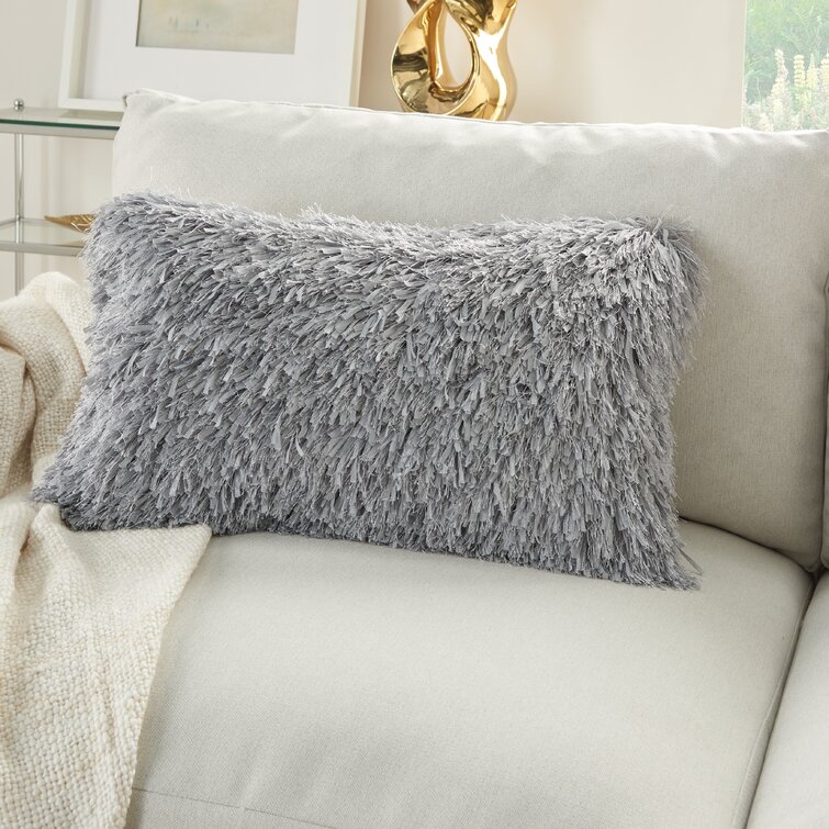 Oversized Floor Or Throw Pillow Square Luxury Plush- Shag Faux Fur