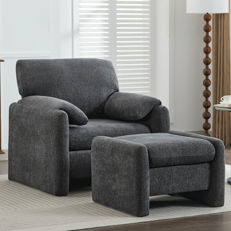 Fauteuil Gotlesman, Dark Grey Chenille