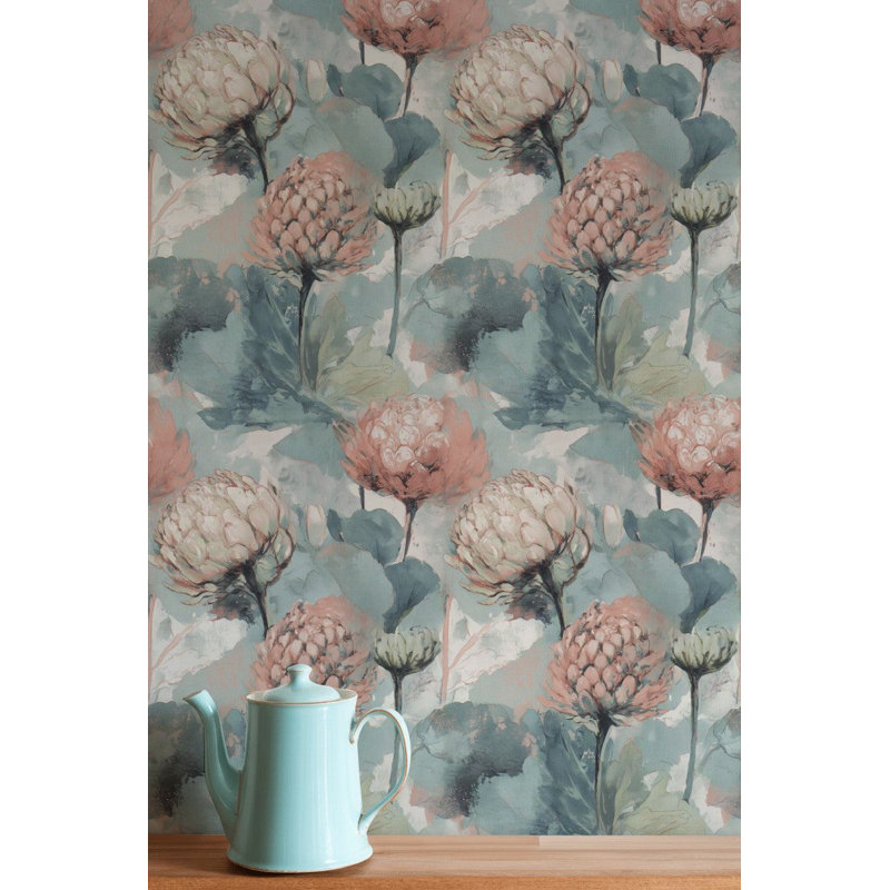 Papier peint floral aquarelle