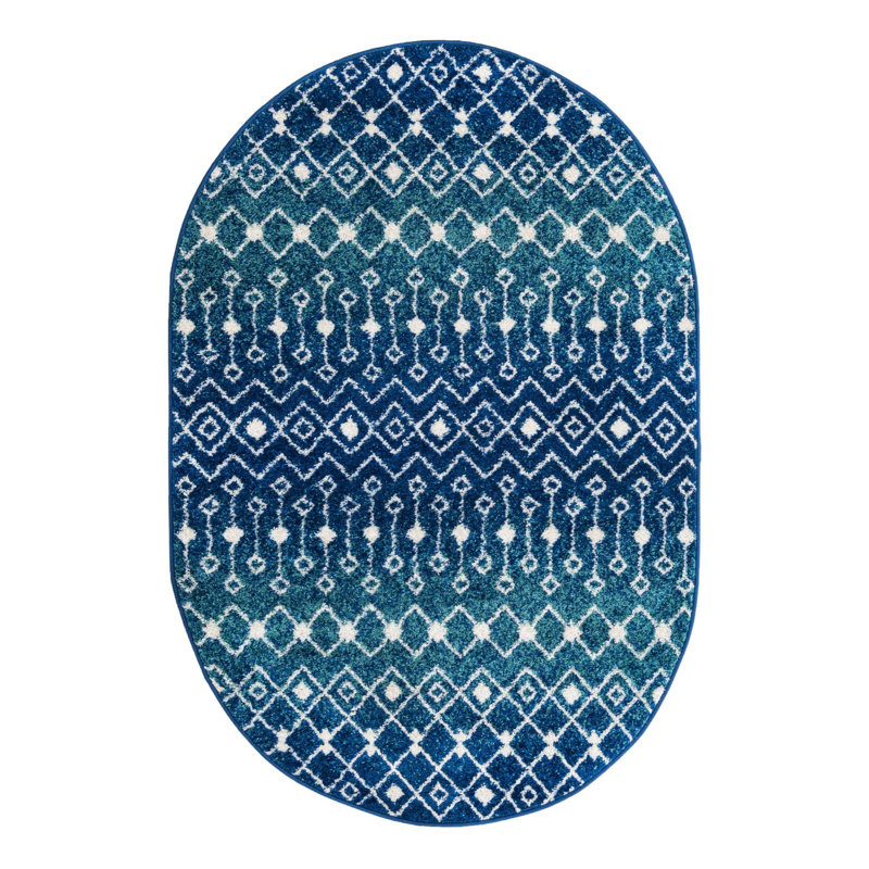 Somerville Geometric Indoor Rug, Oval 4'1" x 6'1"