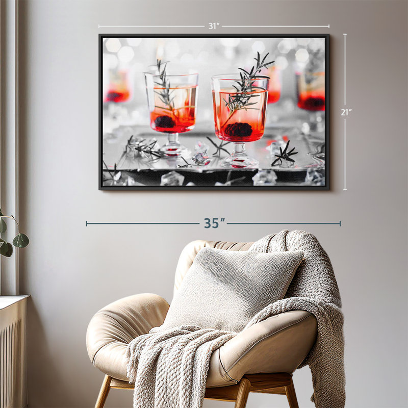 Impression sur toile Blackberry Whiskey, H 21 po x l 31 po