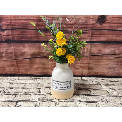 White Cottage Stoneware - Vase, Sm