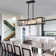 Redvers LED 40 inch Black Linear Pendant Ceiling Light Led Panel