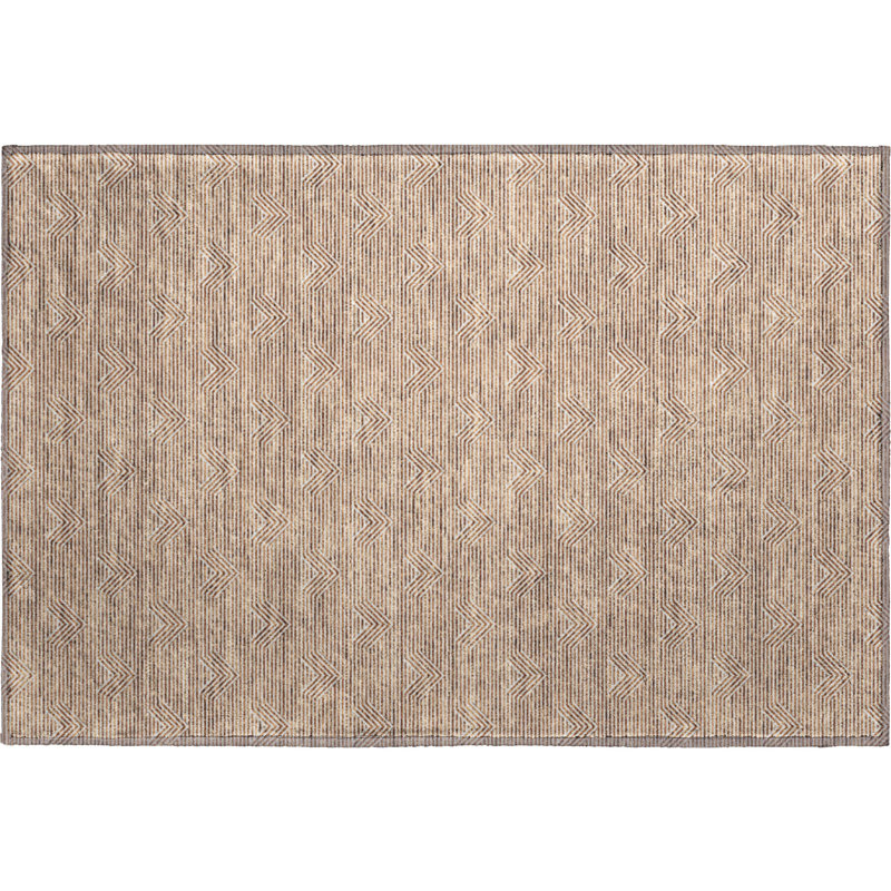 Premium Machine Washable Prisco Paprika Rug, Rectangle 1'8" x 2'6"