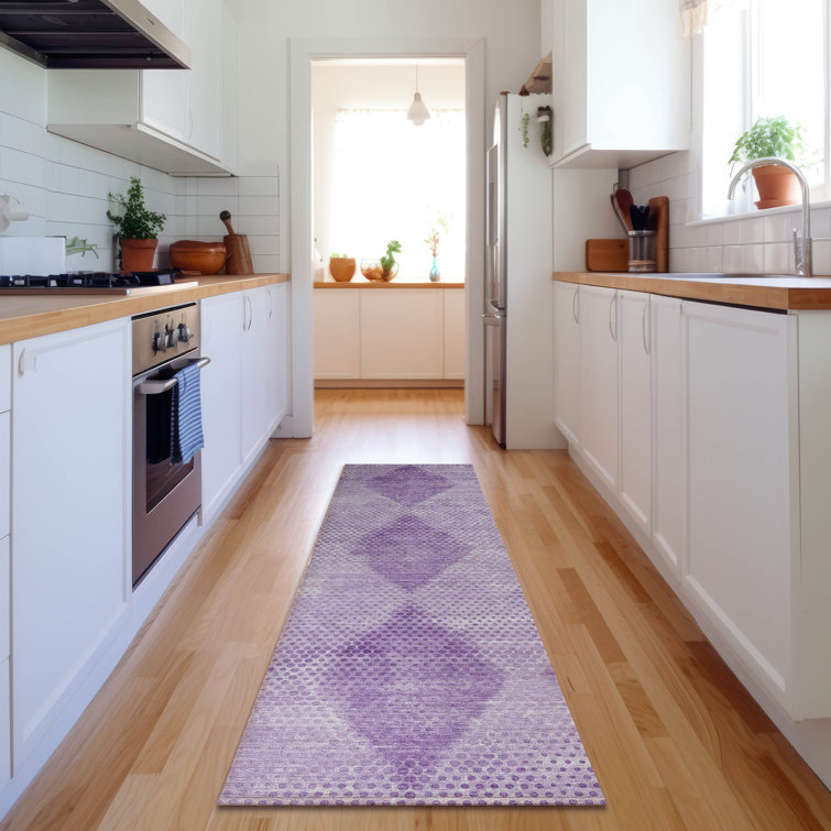 Premium Machine Washable Cerrito Amf539 Lavender Rug