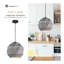 Luminaire suspendu sphère simple à 1 lumière Portland-53243128