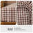MooMee Gingham Sheet Set 100% Washed Cotton Linen Like Textured Breathable Lightweight-124451023-119224422